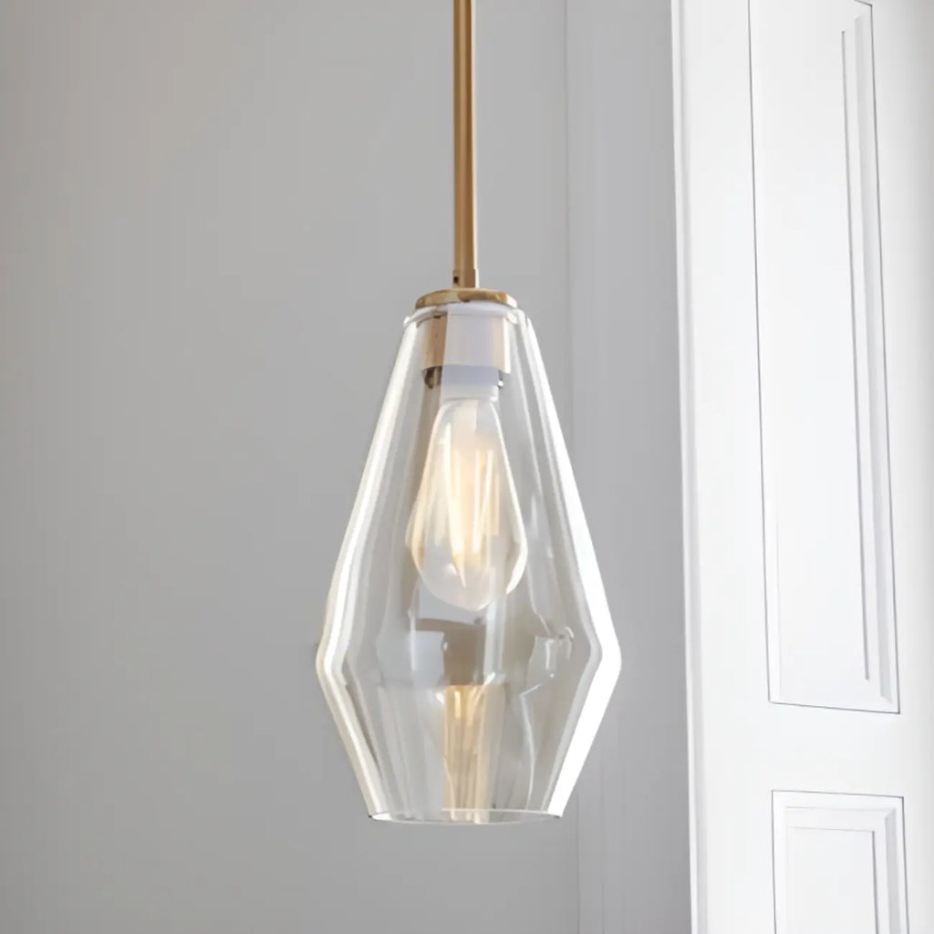 Suspension moderne en verre pour îlot de cuisine