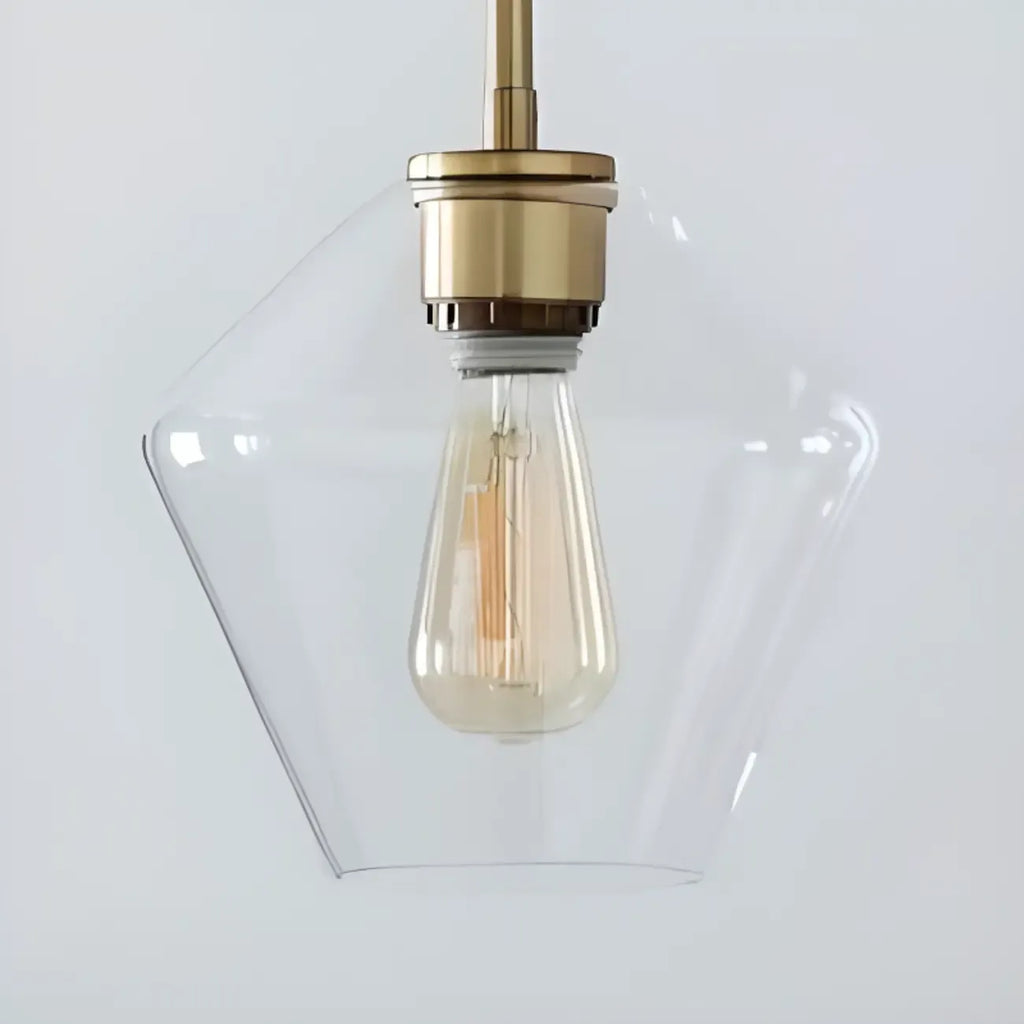 Suspension moderne en verre pour îlot de cuisine