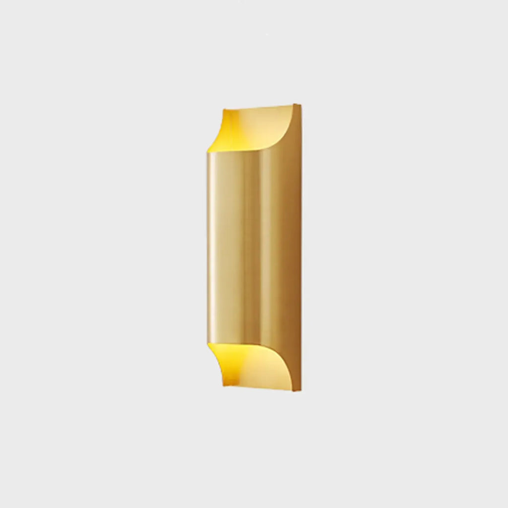 Applique a 2 luci a LED color rame con finitura oro/nera