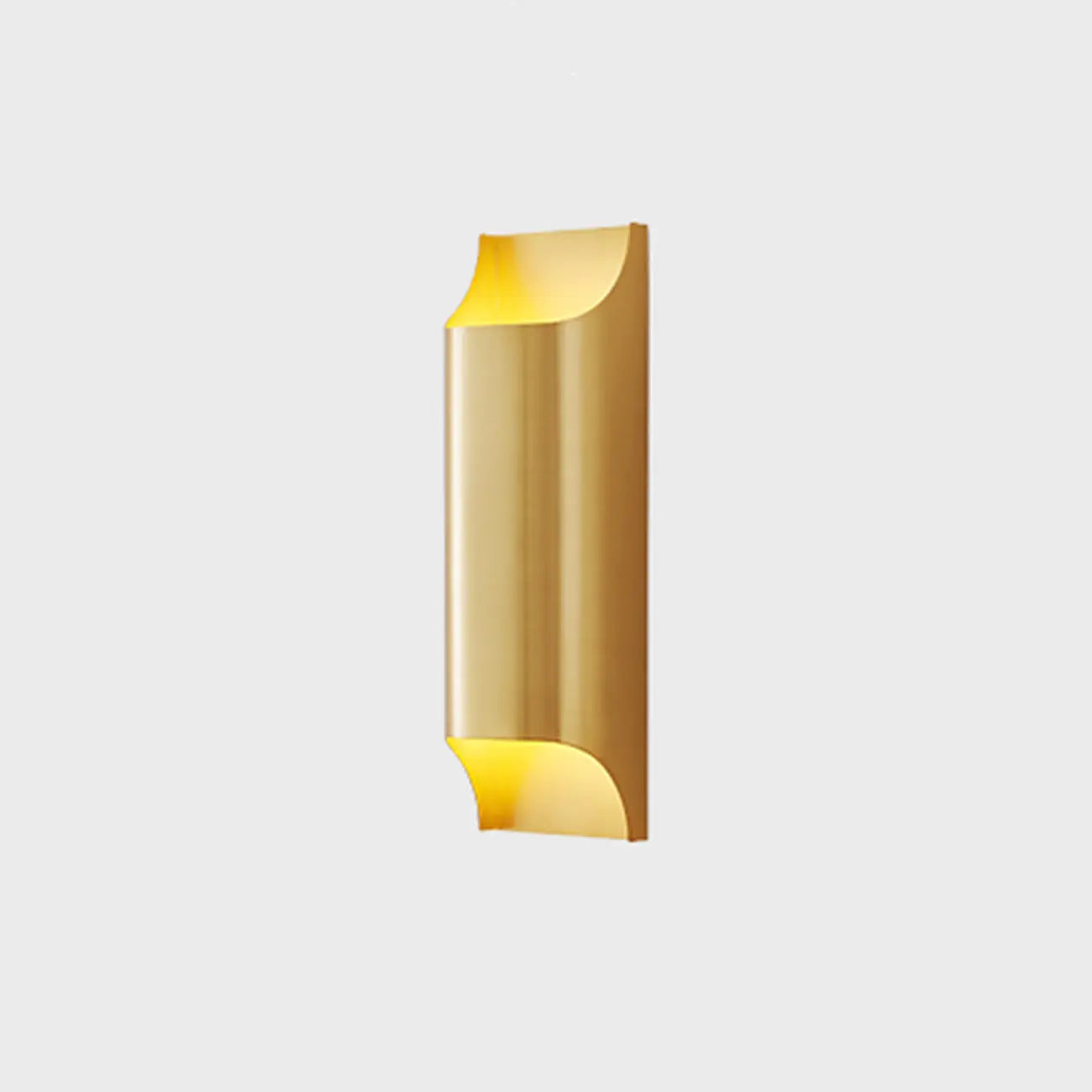 Applique a 2 luci a LED color rame con finitura oro/nera