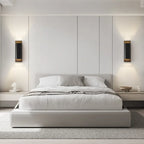 Applique a 2 luci a LED color rame con finitura oro/nera