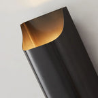 Applique a 2 luci a LED color rame con finitura oro/nera