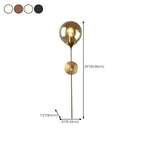 24 Applique moderne in ottone con paralume in vetro