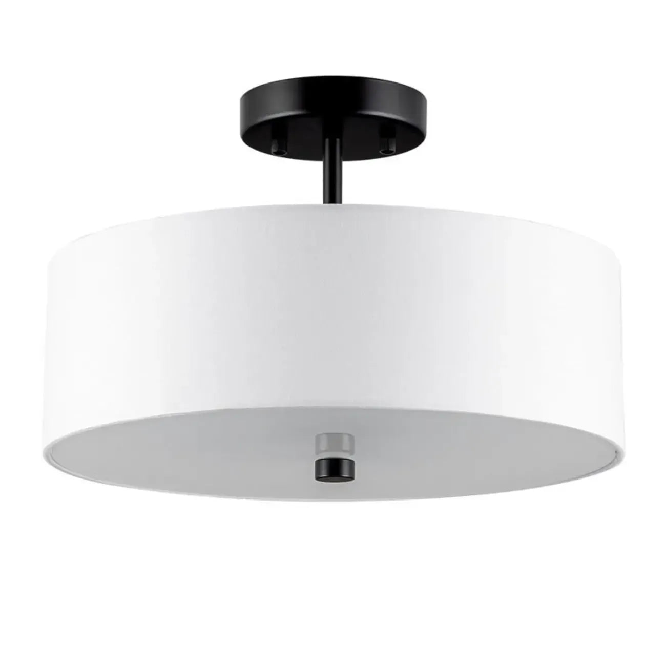 Plafonnier semi-encastré cylindrique moderne à LED pour salon