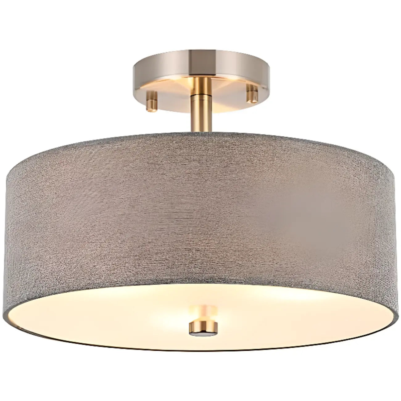 Plafonnier semi-encastré cylindrique moderne à LED pour salon