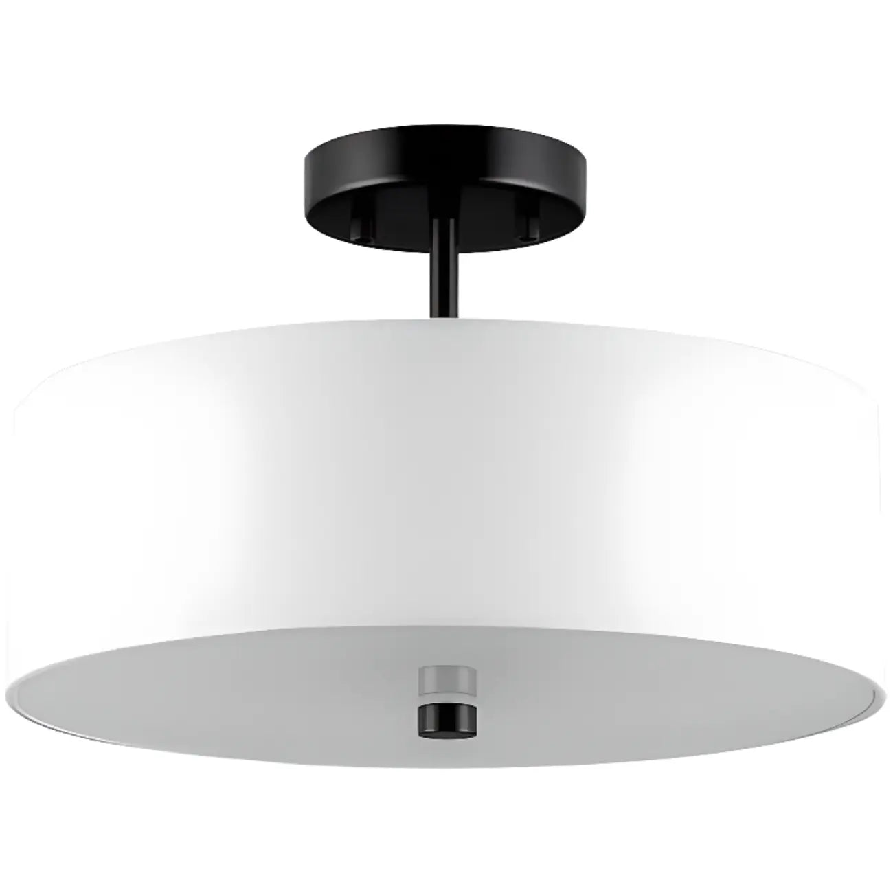 Plafonnier semi-encastré cylindrique moderne à LED pour salon