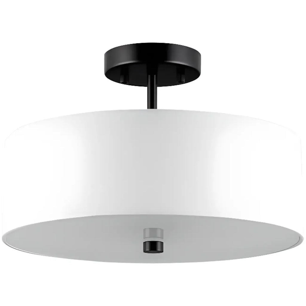 Plafonnier semi-encastré cylindrique moderne à LED pour salon