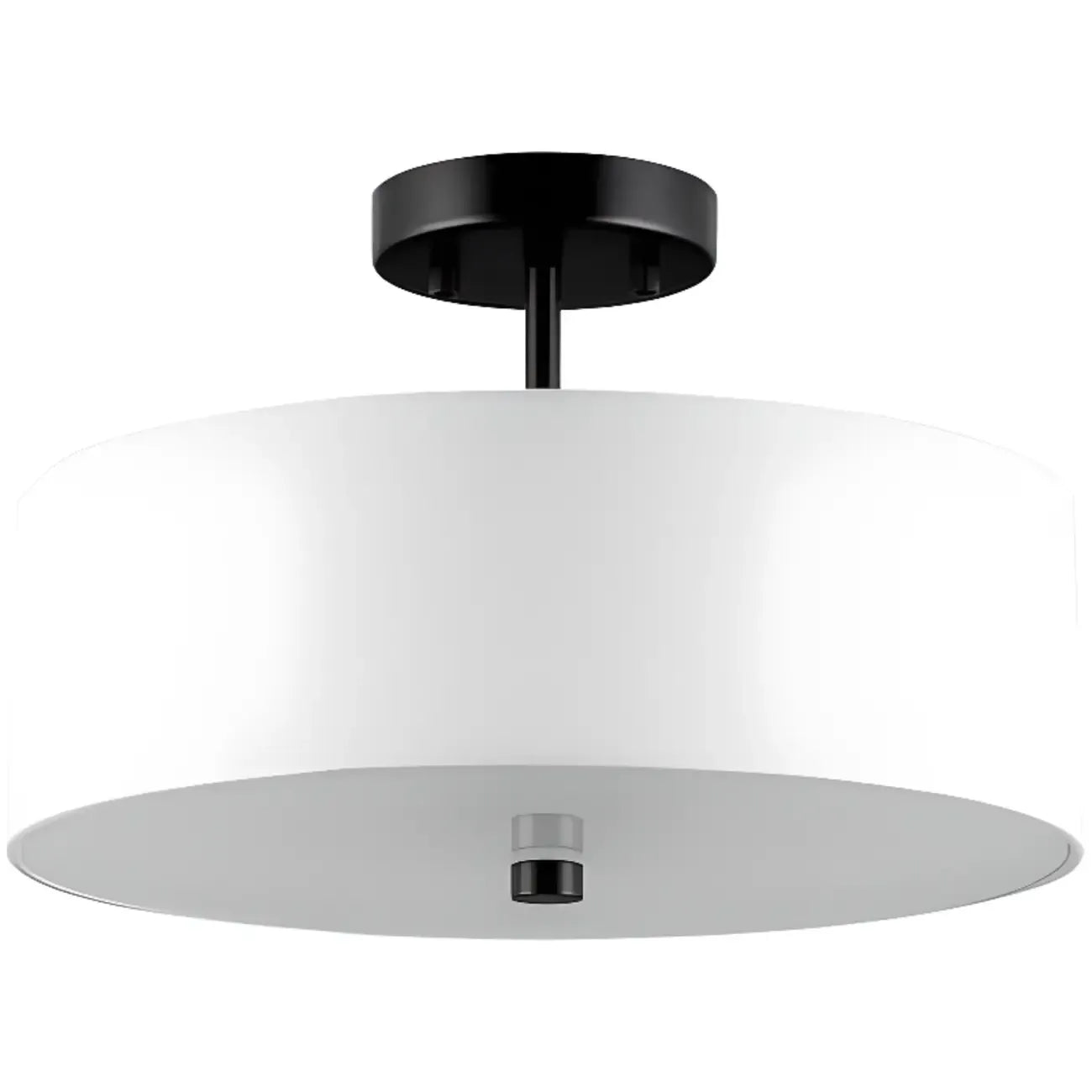 Plafonnier semi-encastré cylindrique moderne à LED pour salon