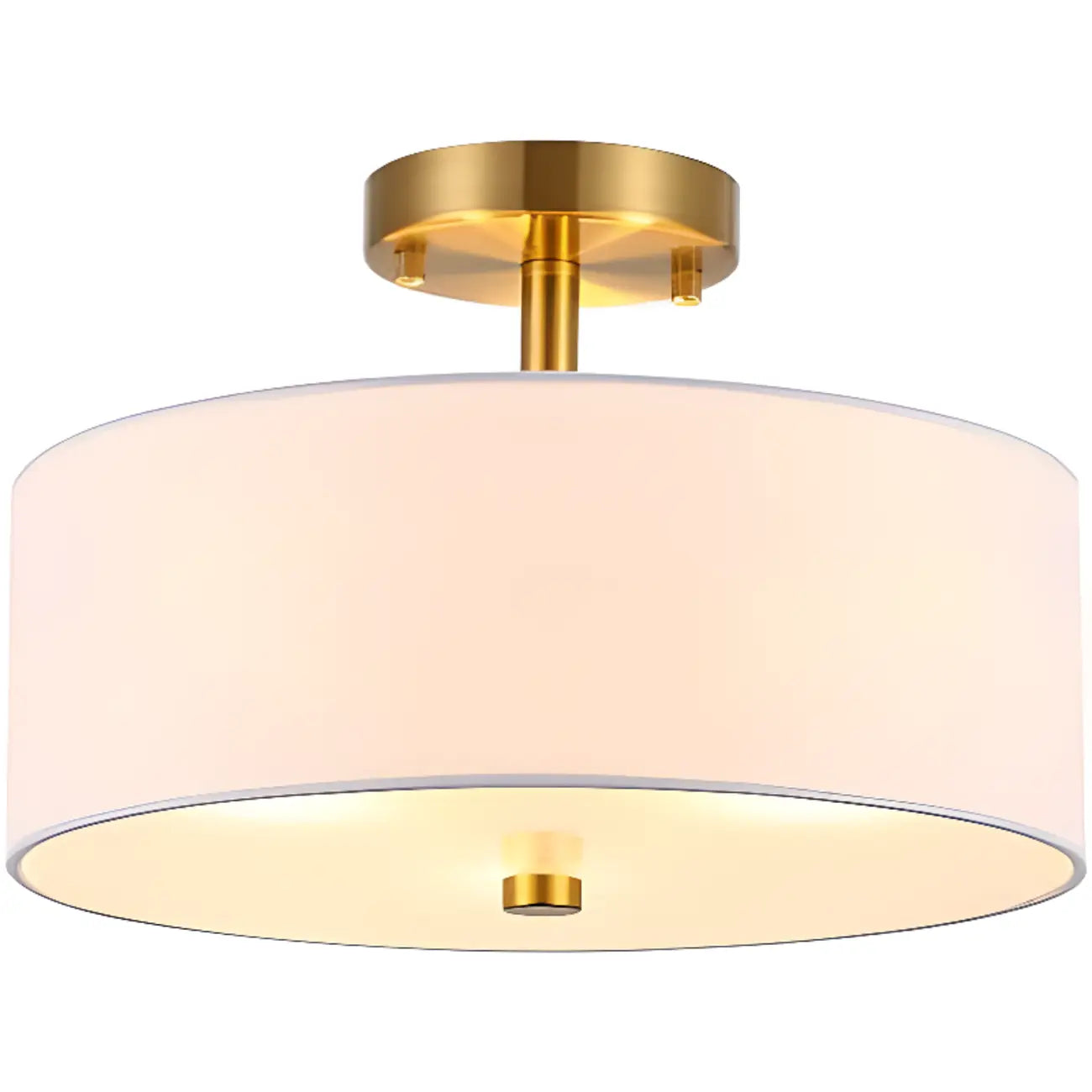 Plafonnier semi-encastré cylindrique moderne à LED pour salon