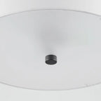 Plafonnier semi-encastré cylindrique moderne à LED pour salon