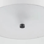 Plafonnier semi-encastré cylindrique moderne à LED pour salon