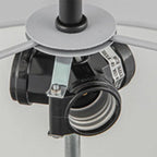 Plafonnier semi-encastré cylindrique moderne à LED pour salon