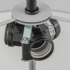Plafonnier semi-encastré cylindrique moderne à LED pour salon