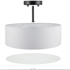 Plafonnier semi-encastré cylindrique moderne à LED pour salon