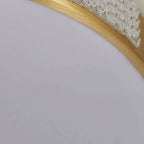Plafonnier LED rond doré élégant