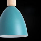 Lampada a sospensione da isola a 3 luci, in metallo a forma di cono, moderna, per cucina