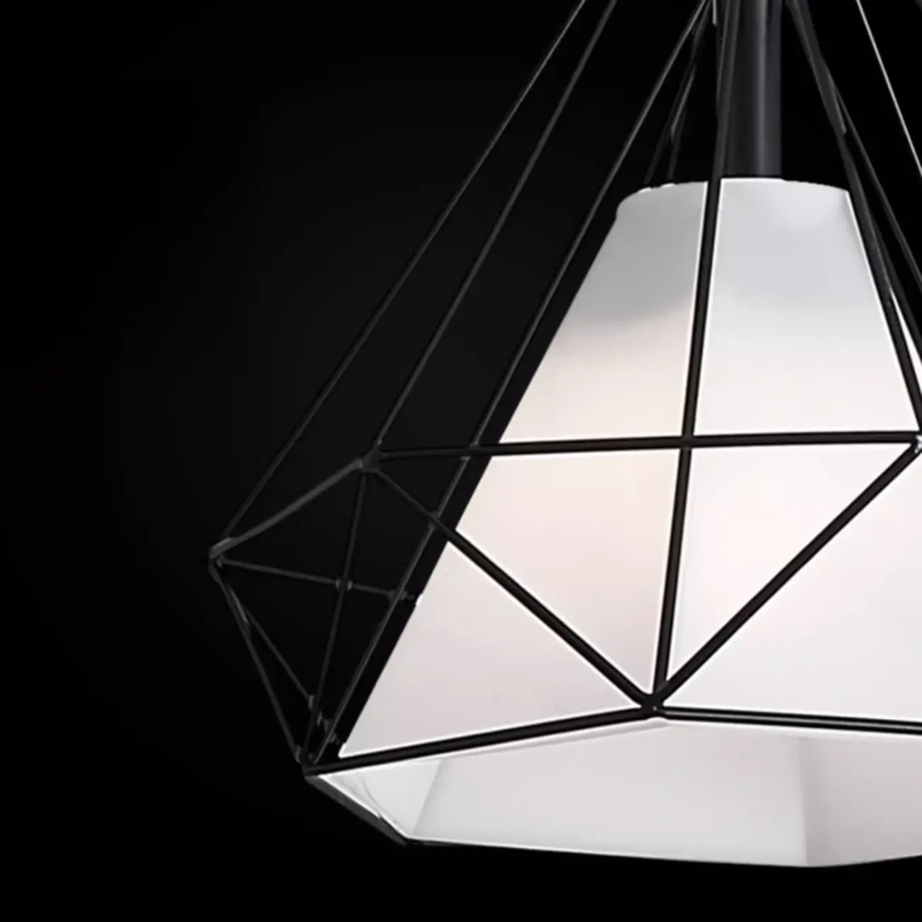 Lampada a sospensione da isola a 3 luci, in metallo a forma di cono, moderna, per cucina