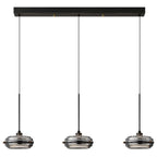 Suspension moderne en métal avec abat-jour cylindrique réglable pour îlot de cuisine