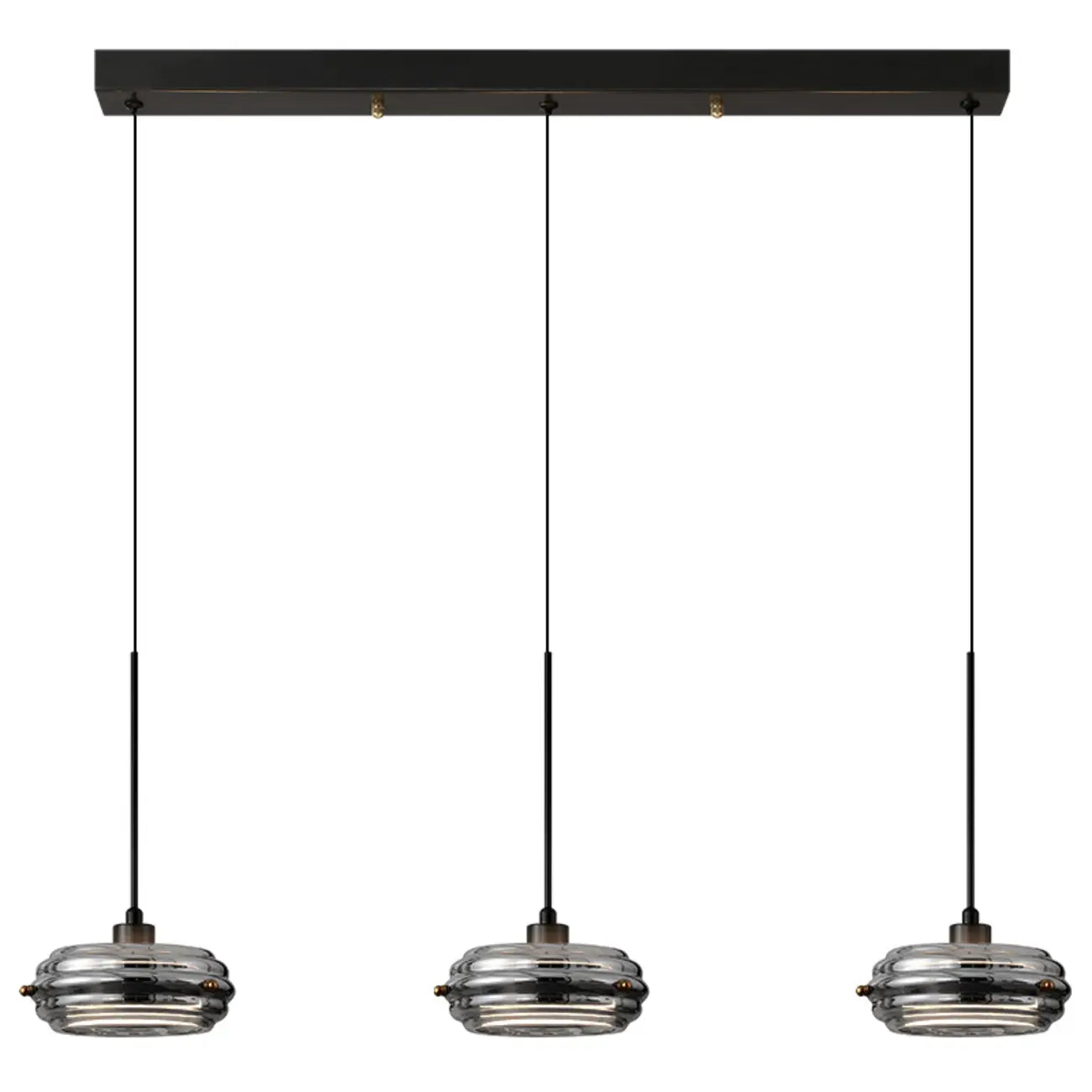 Suspension moderne en métal avec abat-jour cylindrique réglable pour îlot de cuisine