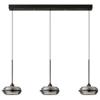 Suspension moderne en métal avec abat-jour cylindrique réglable pour îlot de cuisine