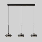 Suspension moderne en métal avec abat-jour cylindrique réglable pour îlot de cuisine