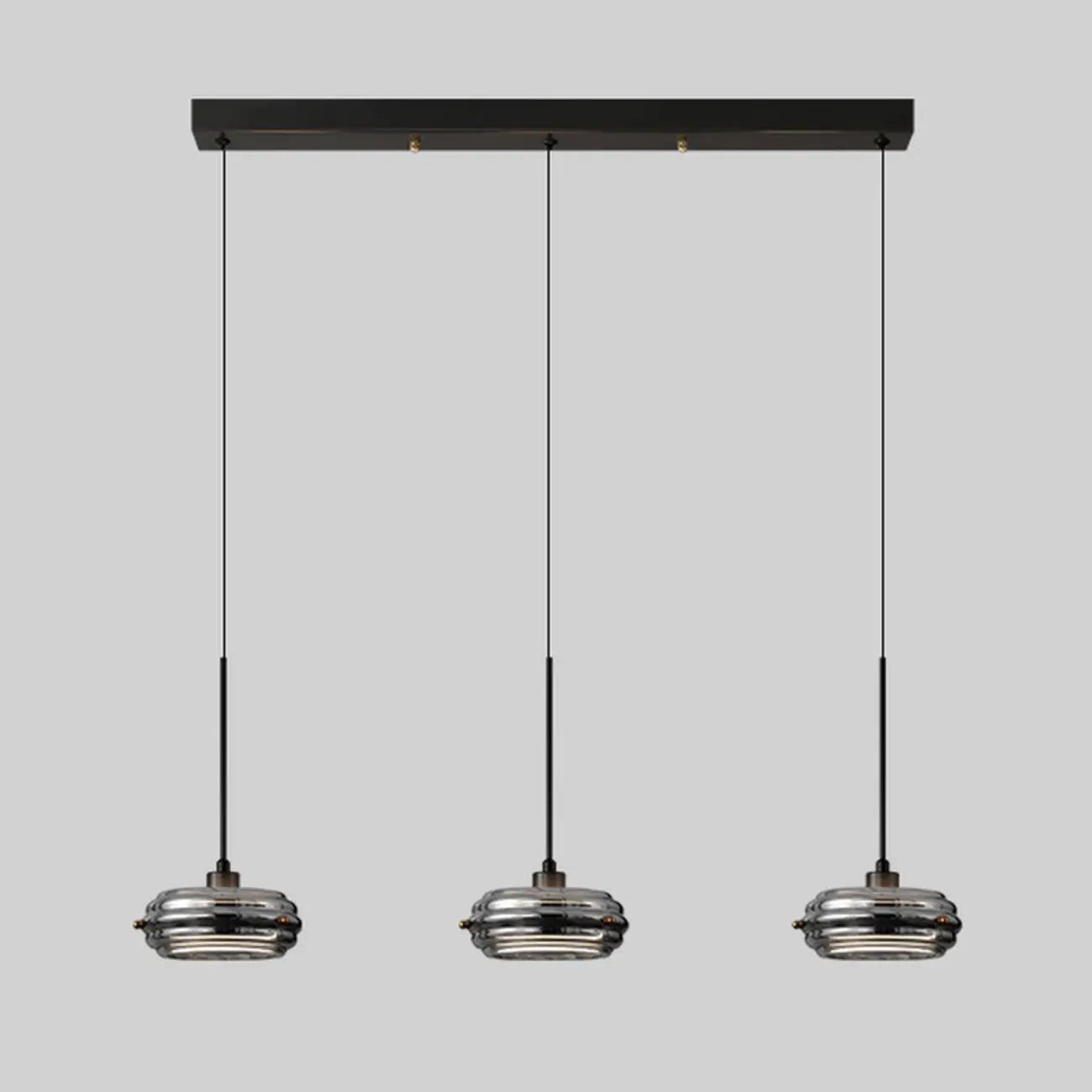 Suspension moderne en métal avec abat-jour cylindrique réglable pour îlot de cuisine
