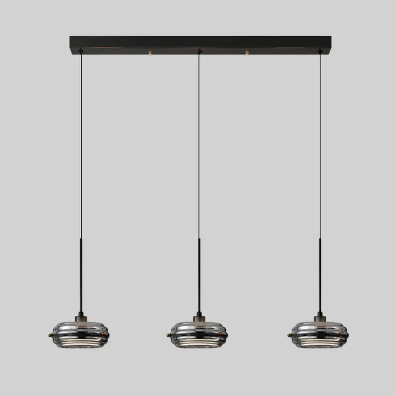 Suspension moderne en métal avec abat-jour cylindrique réglable pour îlot de cuisine
