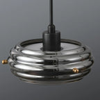 Suspension moderne en métal avec abat-jour cylindrique réglable pour îlot de cuisine