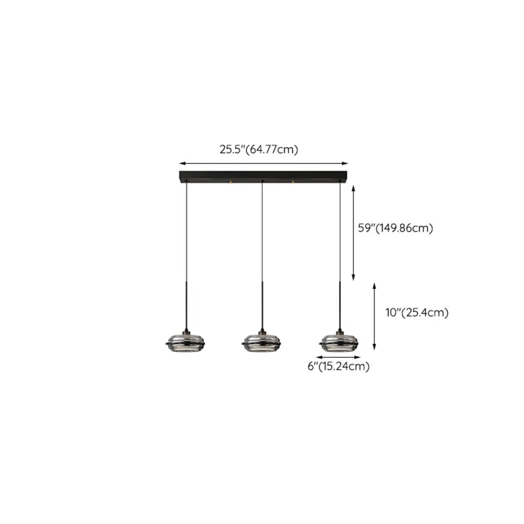 Suspension moderne en métal avec abat-jour cylindrique réglable pour îlot de cuisine