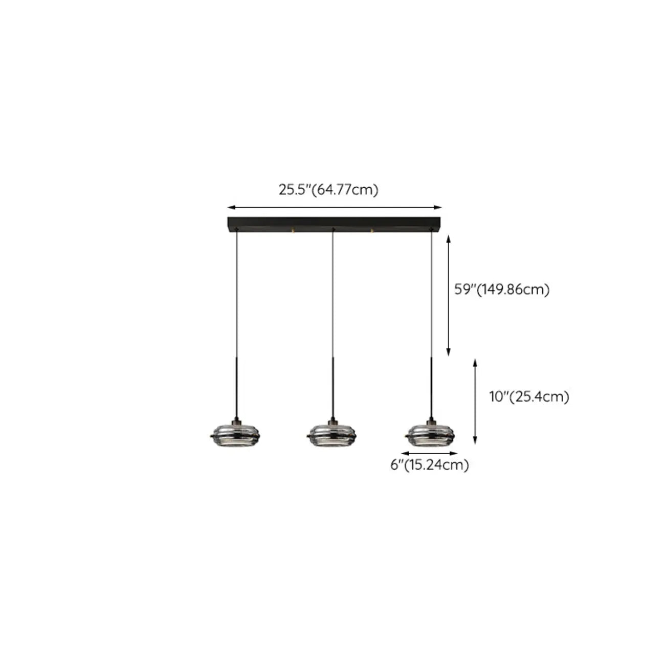 Suspension moderne en métal avec abat-jour cylindrique réglable pour îlot de cuisine