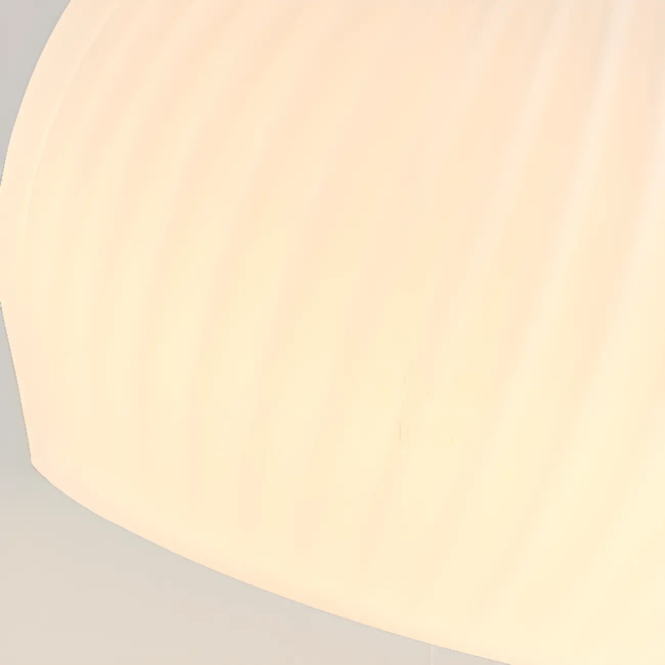 Plafonnier semi-encastré moderne crème à une lumière avec dôme en verre