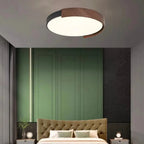 Plafonnier LED noir à intensité variable pour chambre à coucher
