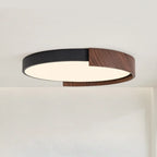 Plafonnier LED noir à intensité variable pour chambre à coucher
