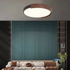 Plafonnier LED noir à intensité variable pour chambre à coucher
