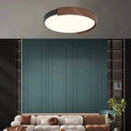 Plafonnier LED noir à intensité variable pour chambre à coucher