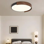 Plafonnier LED noir à intensité variable pour chambre à coucher