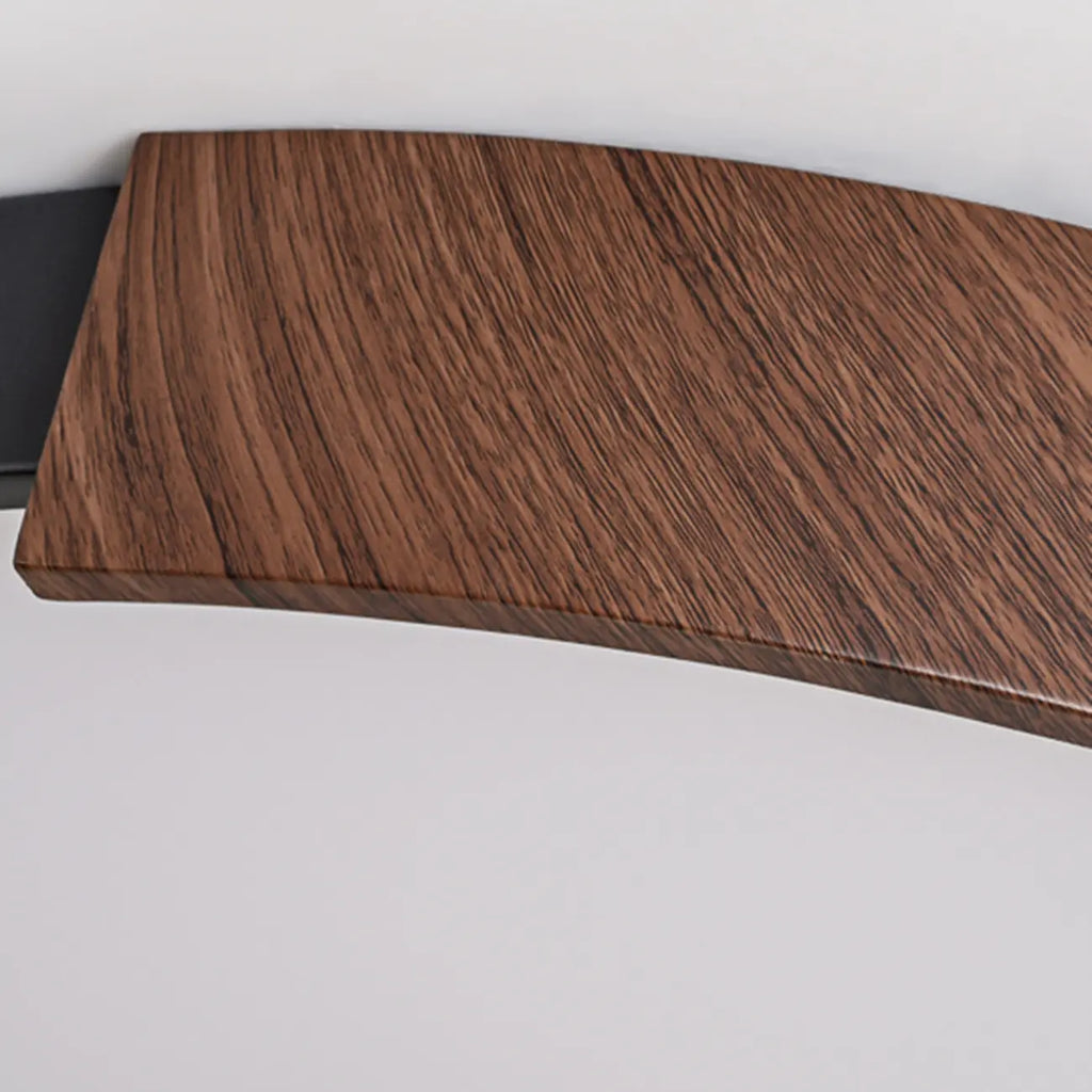 Plafonnier LED noir à intensité variable pour chambre à coucher