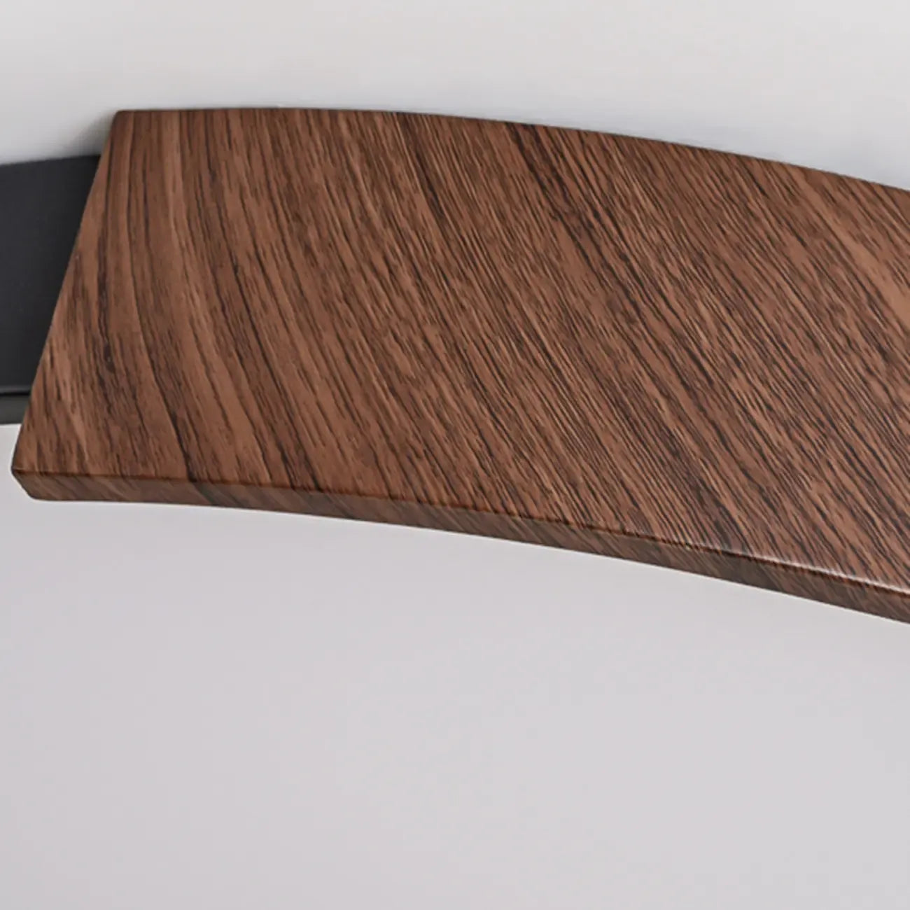 Plafonnier LED noir à intensité variable pour chambre à coucher