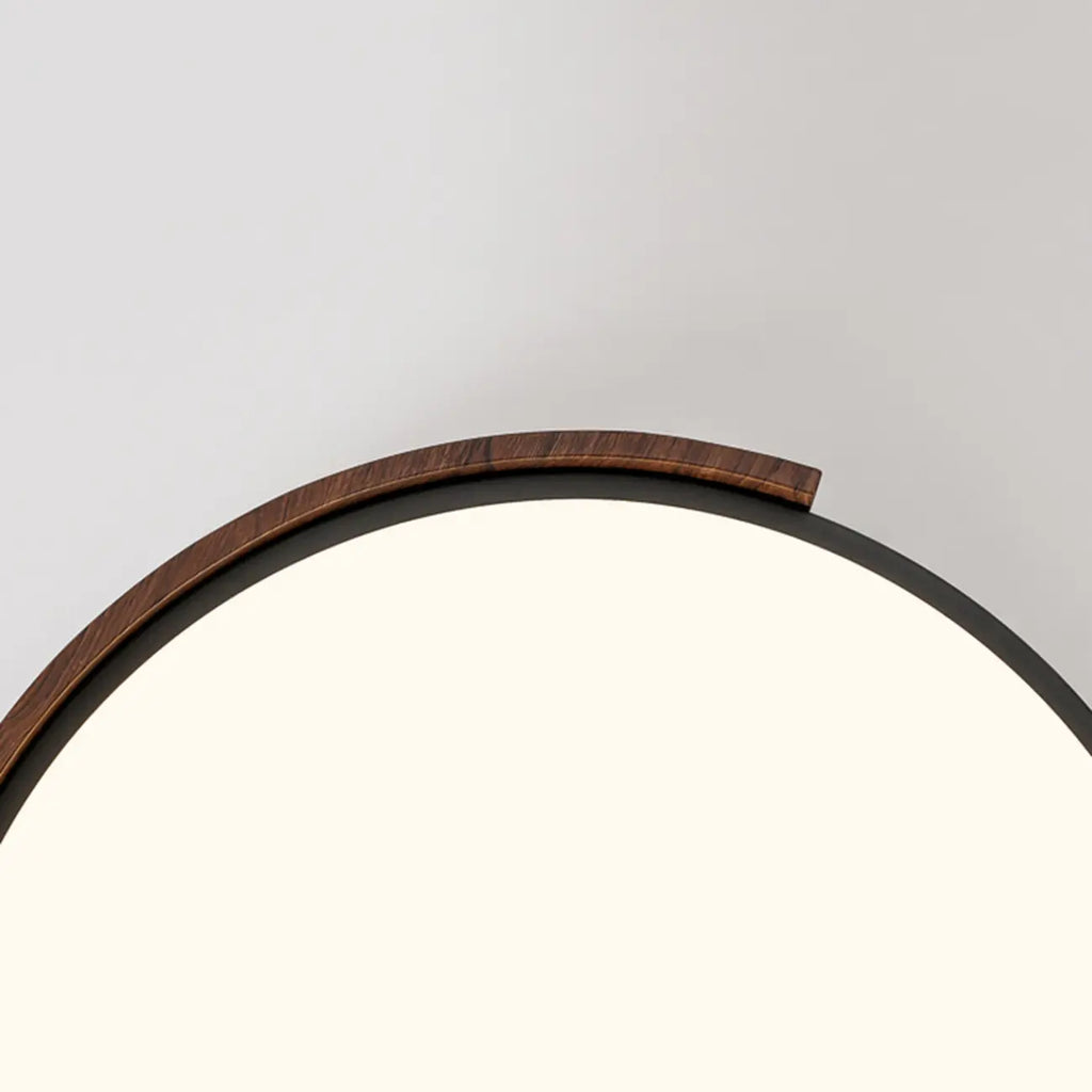 Plafonnier LED noir à intensité variable pour chambre à coucher