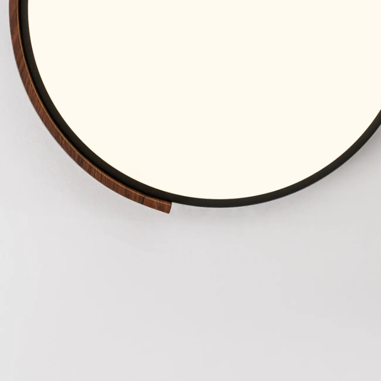 Plafonnier LED noir à intensité variable pour chambre à coucher