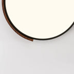 Plafonnier LED noir à intensité variable pour chambre à coucher