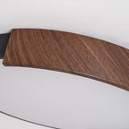 Plafonnier LED noir à intensité variable pour chambre à coucher