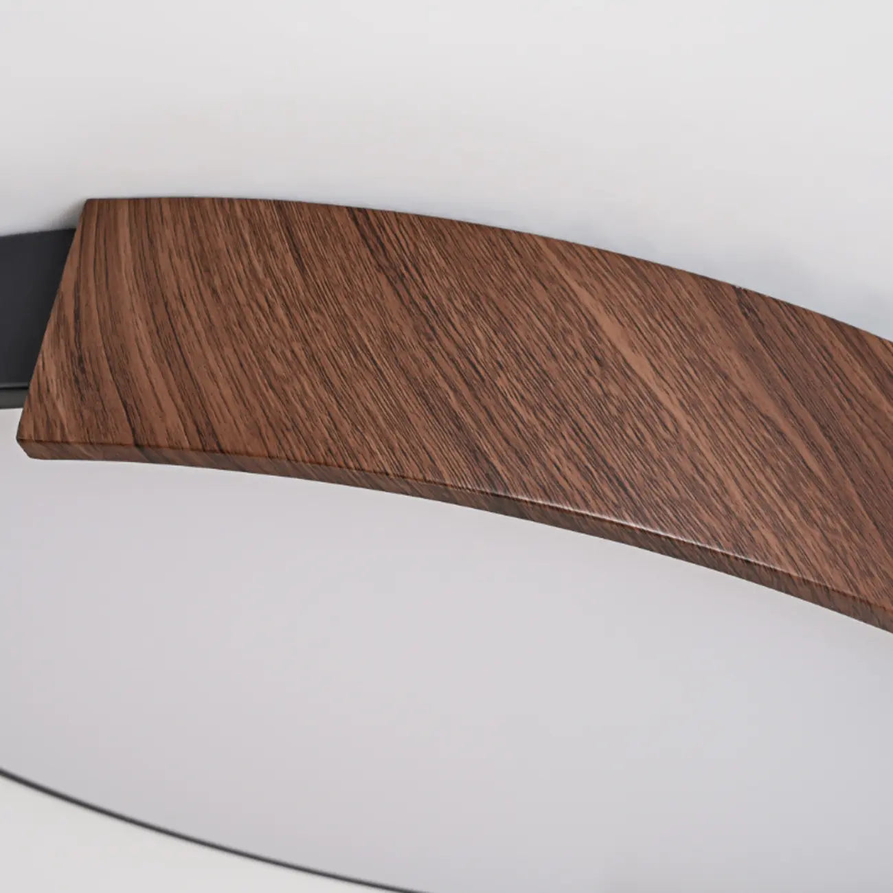 Plafonnier LED noir à intensité variable pour chambre à coucher