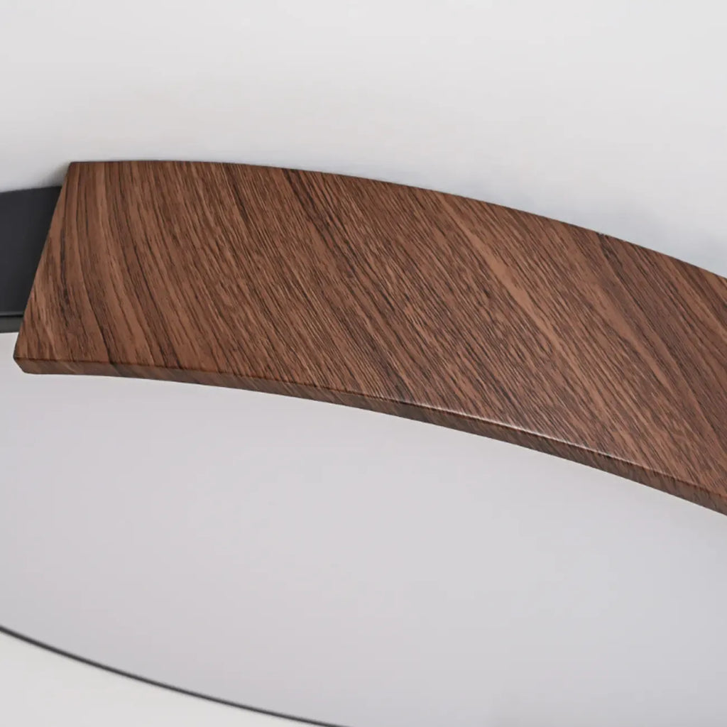 Plafonnier LED noir à intensité variable pour chambre à coucher