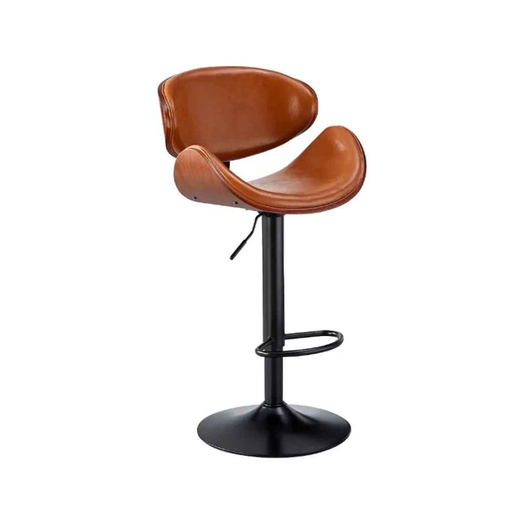 Tabourets de bar pivotants réglables en cuir