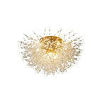 Plafonnier semi-encastré Glamour Crystal Starburst Gold