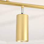 Luminaire sur rail métallique cylindrique semi-encastré moderne