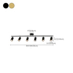 Luminaire sur rail métallique cylindrique semi-encastré moderne