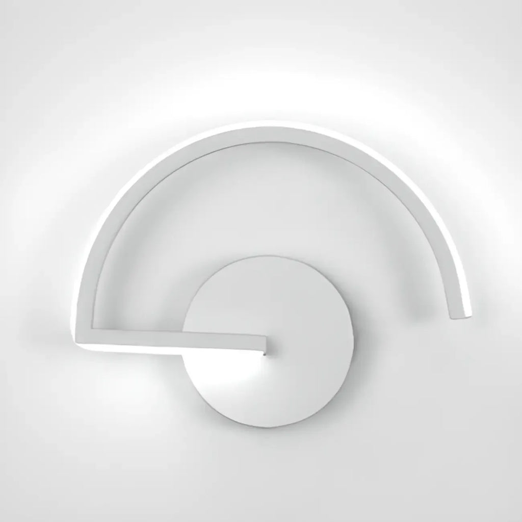 Applique murale LED noire minimaliste d'intérieur avec luminaire linéaire