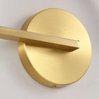 Applique murale LED noire minimaliste d'intérieur avec luminaire linéaire